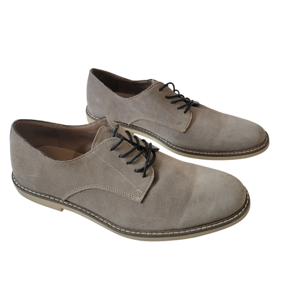Banana Republic Other - BANANA REPUBLIC Suede Oxford Men's Sz 12 Gray Lace-Up Business Casual Minimalist